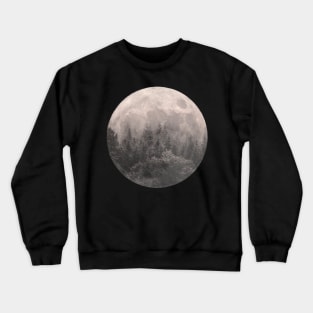 full moon forest Crewneck Sweatshirt